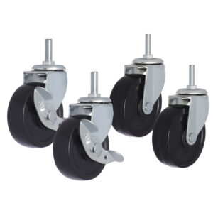 3EB35300_caster_03 3" PVC Industrial Castor Set (2 Swivel, 2 Side Brakes)